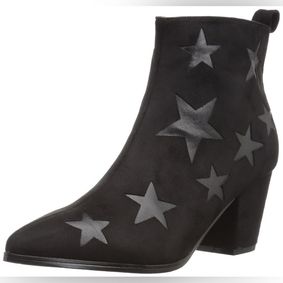 🆕✨ Michael Antonio Black Star Heeled Boots - Picture 1 of 5